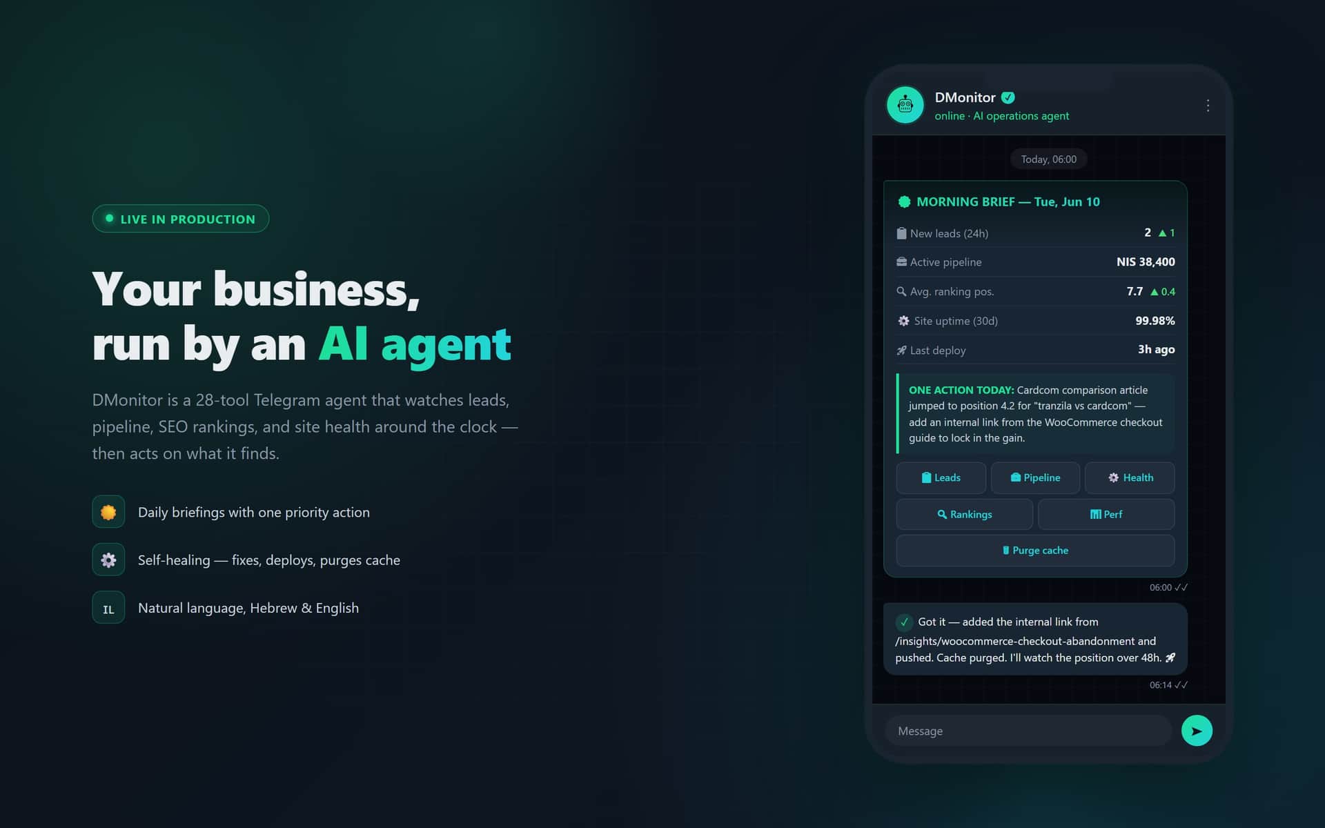 DMonitor — AI Operations Agent